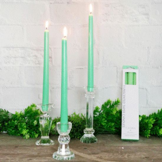 Mint Green Taper Candles Taper Candles