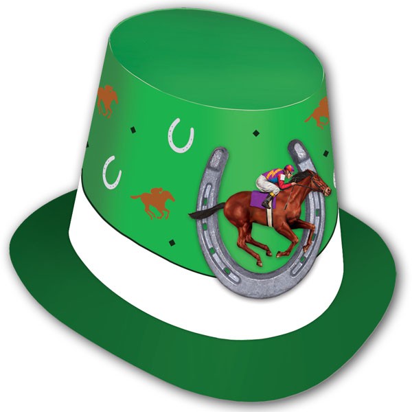 Green Horse Racing Top Hat Pk 1 Melbourne Cup Supplies Buy Online