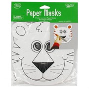 Paper Jungle Masks - Colour Your Own Pk 12 