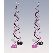 Decoration Deluxe Danglers Birthday 40 Pk2 