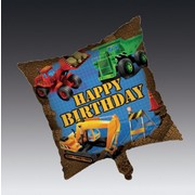 Under Construction Party Balloon -  45cm Square Foil Pk1