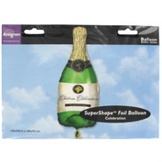 Foil Supershape Party Balloon - Champagne Bottle Pk1 