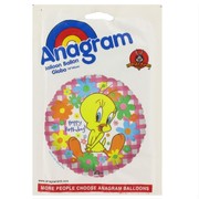 Balloon Foil 18in Tweety Bird Happy Birthday Pk1 