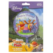 Pooh Party Balloon - Foil 45cm - Tigger & Pooh 1st Birthday Pk1 