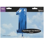 Balloon Foil Supershape Blue 1 Pk1 