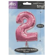 Balloon Foil Supershape Pink 2 Pk1 