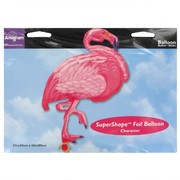 Balloon Foil Supershape Pink Flamingo Luau Pk1 