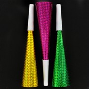 Laser Party Horns Pk6 