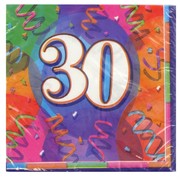 30th Birthday Party Napkins - Lunch Jubilee Pk16 
