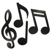 Assorted Music Note Cutouts Pk18 