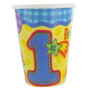 1st Birthday Party - Cups Hugs & Stitches Boys Pk8 