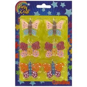 Butterfly Party Candles Pk 6 