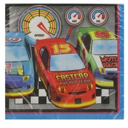 Car Race Party Napkins - Victory Lane Lunch Pk16 