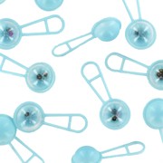 Baby Shower Favours - Mini Blue Rattles Pk24 