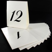 Number Table Place Cards 1 - 12  Pk12 