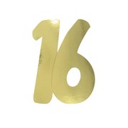 Cutout Small Foil 16 Gold Pk1 