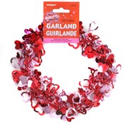 Garland Hearts Wire Foil 3.6m Pk1 