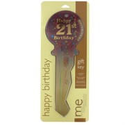 Keepsake Key 21 Birthday Burgundy Pk1 