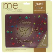 Keepsake Book 30 Birthday Burgundy Pk1 