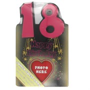 Keepsake Book Jumbo 18 Birthday Black & Pink Pk1 