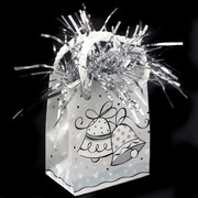 Balloon Weight Giftbag Wedding Bells Pk1 
