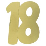 Cutout Large Foil 18 Gold Pk1 