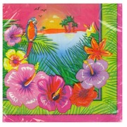 Hawaiian Luau Party Napkins - Lunch Pk16 