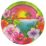 Luau Party Plates - Large 23cm Pk8 
