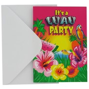 Invitations Luau Party Pk8 
