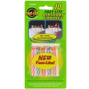 Candles Fast-Lite Assorted Colours Pk10 