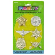 Party Favours - Assorted Badges Pk 6 