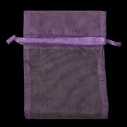 Bags Organza Purple 10x7.5cm Pk10 