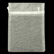 White Organza Bags 17x12.5cm Pk10 