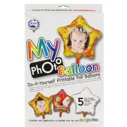 Balloon Photo Star 18cm Pk5 
