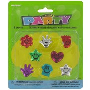 Party Favours - Groovy Metallic Rings Pk 8 