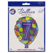 Balloon Foil 18in Balloon Shape 7 Pk1 