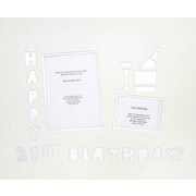 Signature Mat Happy Birthday 21 Silver Pk1 
