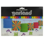 Garland 6 Paper Lanterns Disco 3.7m Pk1 