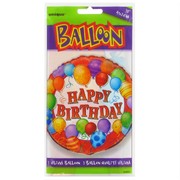Balloon Foil 18in Balloons Multi Happy Birthday Pk1 