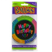 Balloon Foil 18in Infinite Birthday Happy Birthday Pk1 