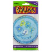 Baby Shower 18 inch Foil Balloon - Blue Stitching Pk1 