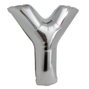 Balloon Supershape Y Silver Pk1 
