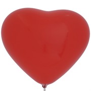 Balloons Latex Premier Heart Shape 36cm Red Pk10 