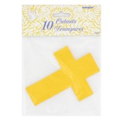 Mini Gold Cross Cutouts Pk 10