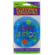 Balloon Foil 18in Stellar Happy Birthday Pk1 