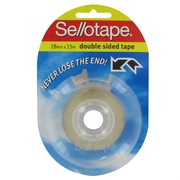 Tape Double Sided Sellotape 18mmx15m Pk1 