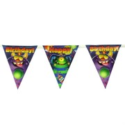 Monster Party Banner Flag - 3.6m Monster Mania Pk1 