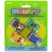 Party Favours - Die Cast Mini Cars Pk 4 