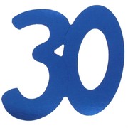 Cutout Large Foil 30 Blue Pk1 