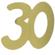 Cutout Large Foil 30 Gold Pk1 